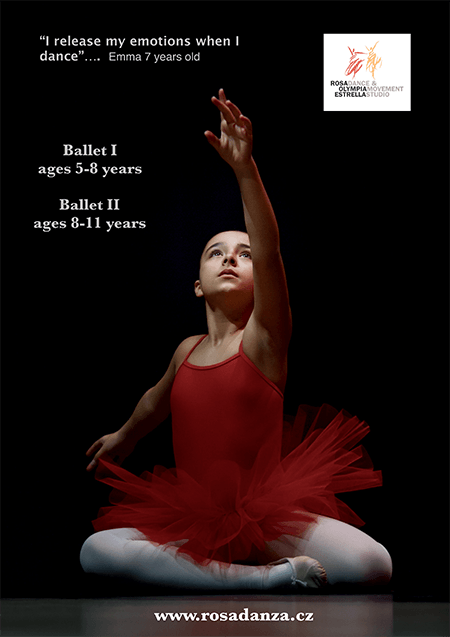 Poster for Ballet course ages 5 to 8 and 8 to 11